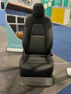 New graphene Hot seat for the automotive industry from Haydale using graphene heater inks 